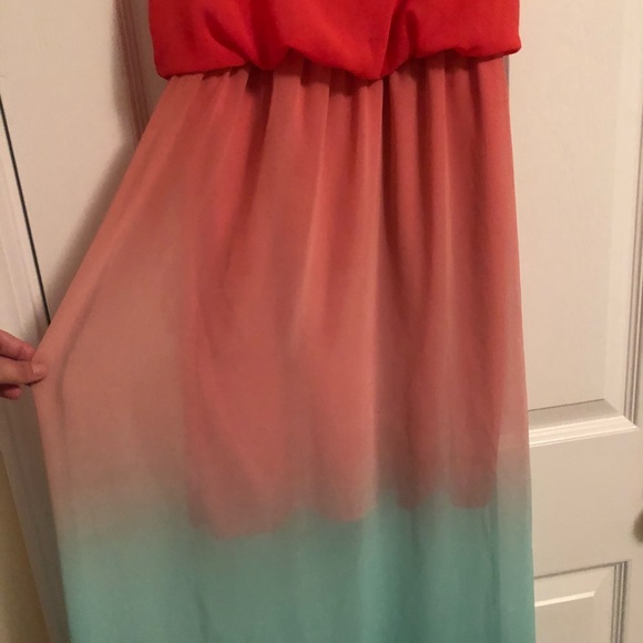 ☘️☘️ Cotton candy shear skirt maxi dress - Picture 3 of 6
